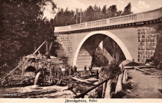 Järnvägsbron. Frövi 1922