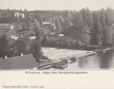 Hällefors, Elfvestorp, Utsigt från Herrgårdsbyggnaden 1902