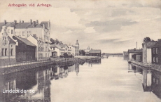 Arboga, Vid Arbogaån 1917