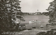 Vy över Nora Stad från Nora Gården 1953