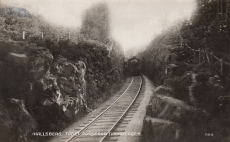 Hallsberg, Tåget passerar Dalabergen 1933