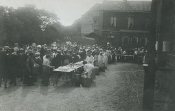 Hallsberg, Utspisning av flyktingar 1914