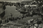 Flygfoto över Ekeby Dammar med Lasarettet, Sala 1943