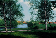 Arboga, Utsikt från Törnberget 1974